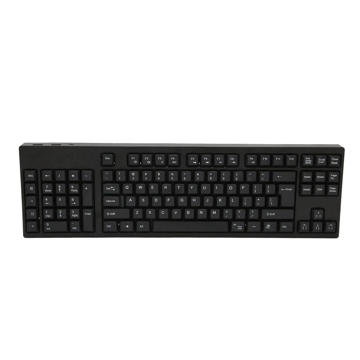 Left Handed Keyboard 109 Keys Micro USB Ergonomic Layout Plug and Play Office Keyboard for Business Accounting Designer - Lootquake