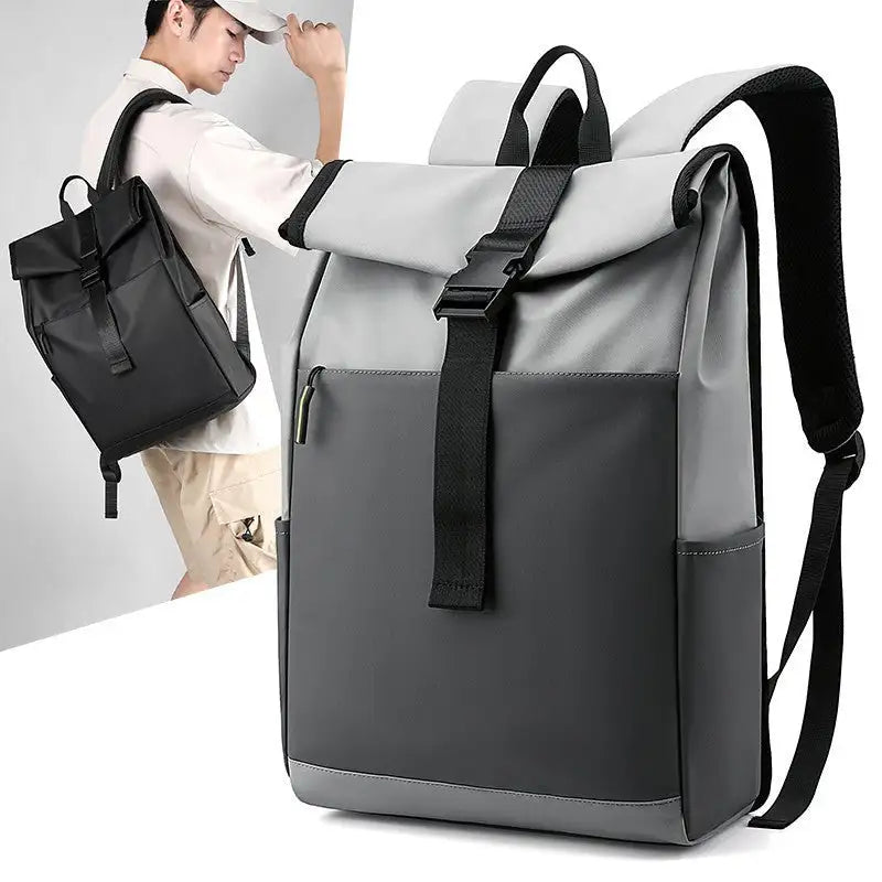 Casual Fashion Backpack For Men Women New Laptop Backpack Oxford Cloth Waterproof Short Distance Travel Backpack Men Black - Lootquake