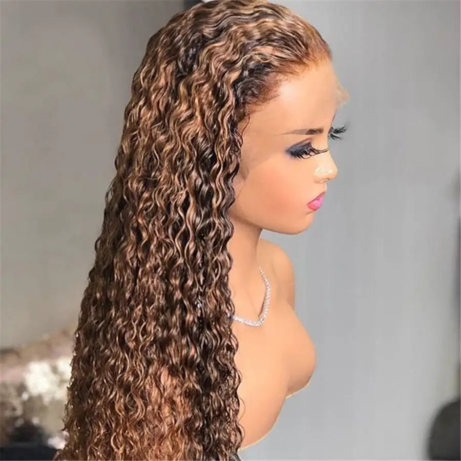 Real Hair Highlighting Headgear Lace Frontal Wi - Lootquake