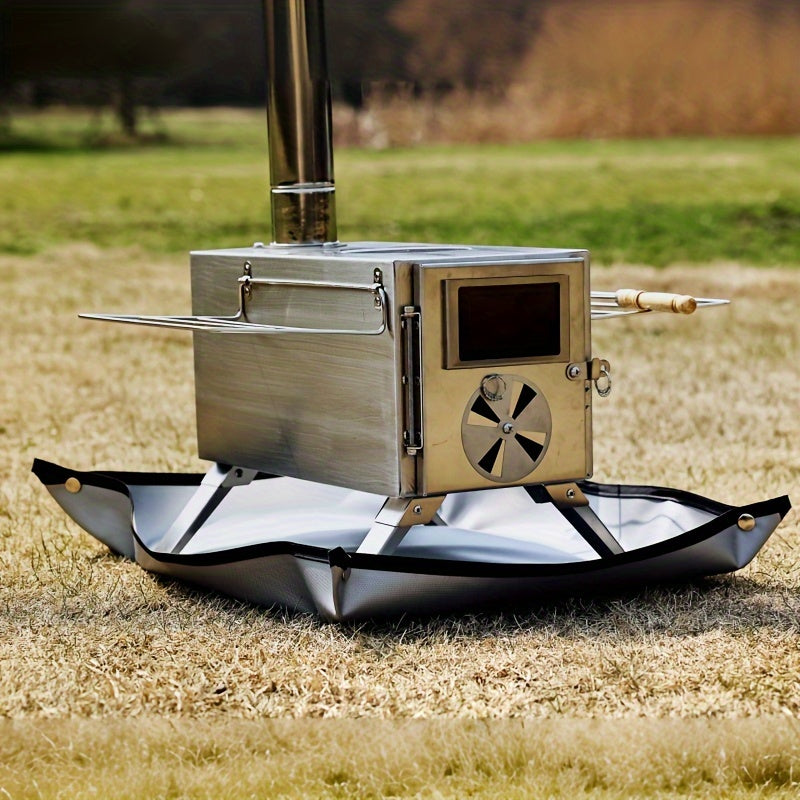 1pc Heat-Resistant Fireproof Cloth - Ultra-Durable High Temperature Silicone Coating Fire Blanket - Perfect for Outdoor Adventures: Camping, Picnics, and Backyard Gatherings