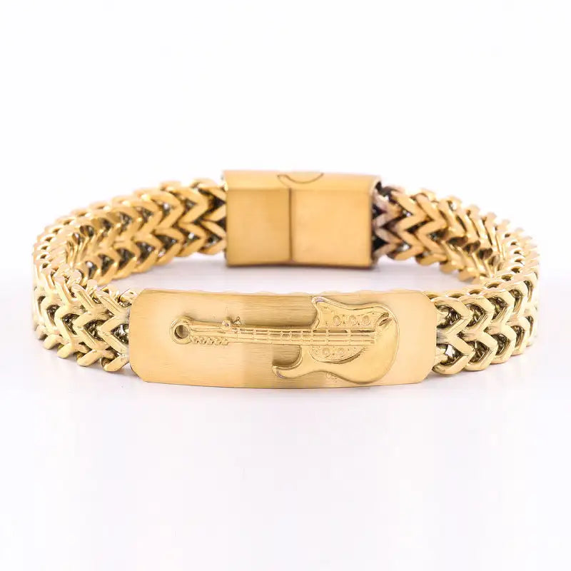 Retro Stainless Steel Three-dimensional Design Bracelet - Lootquake