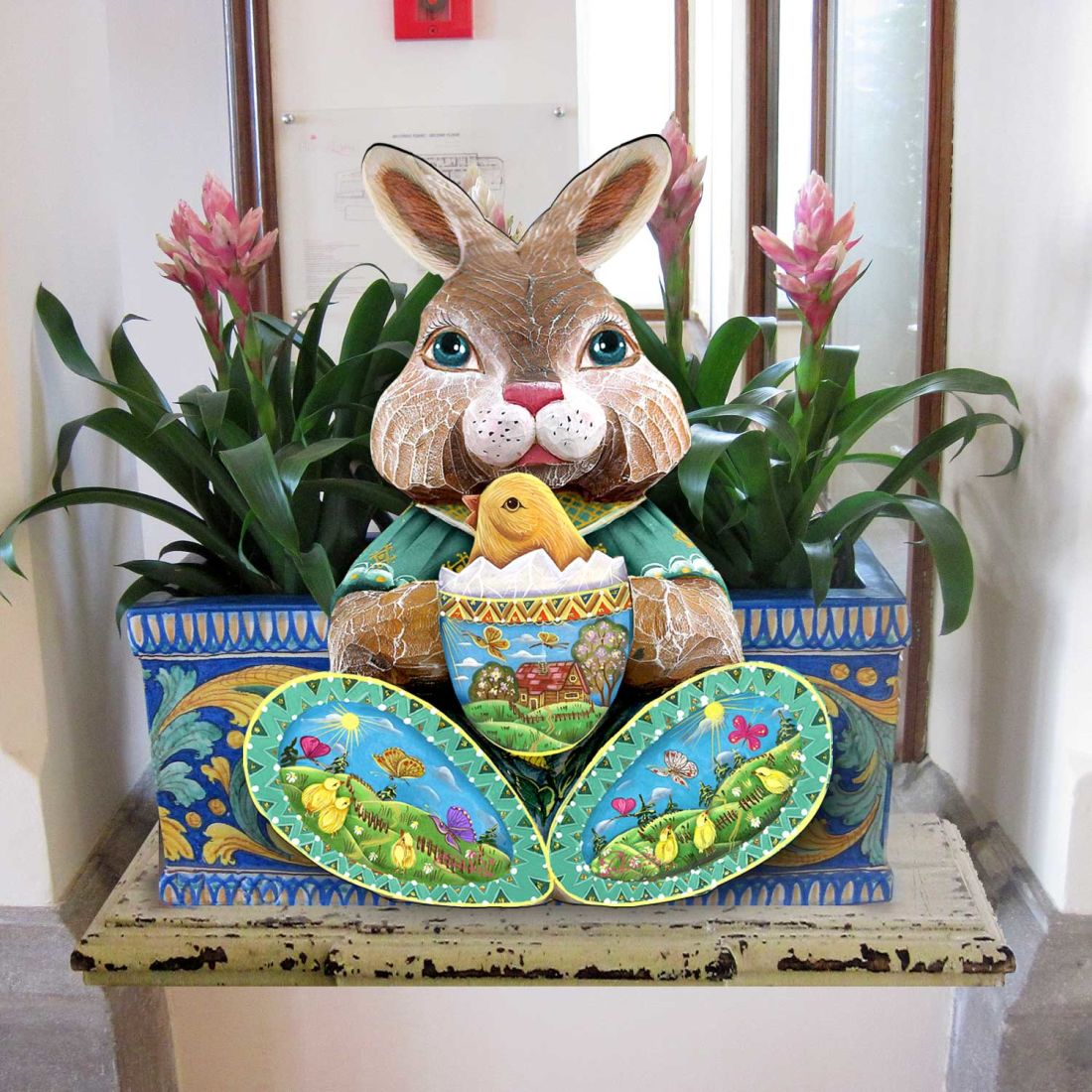 Easter Bunny Easter Holiday Door Decor by G. DeBrekht - Easter Spring Decor - 8144502H