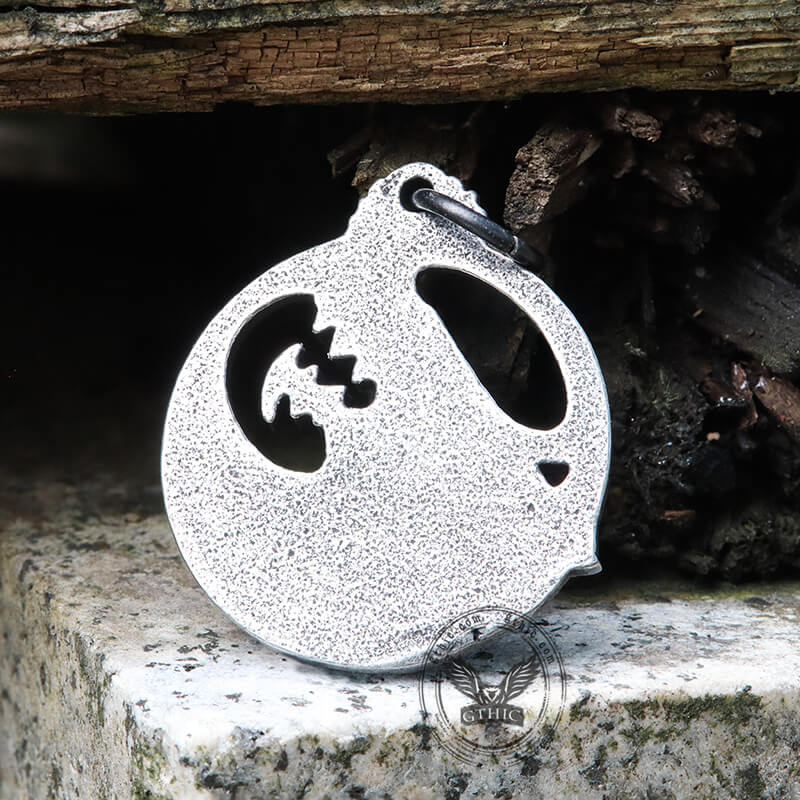 Colgante de acero inoxidable con forma de lobo Fenrir