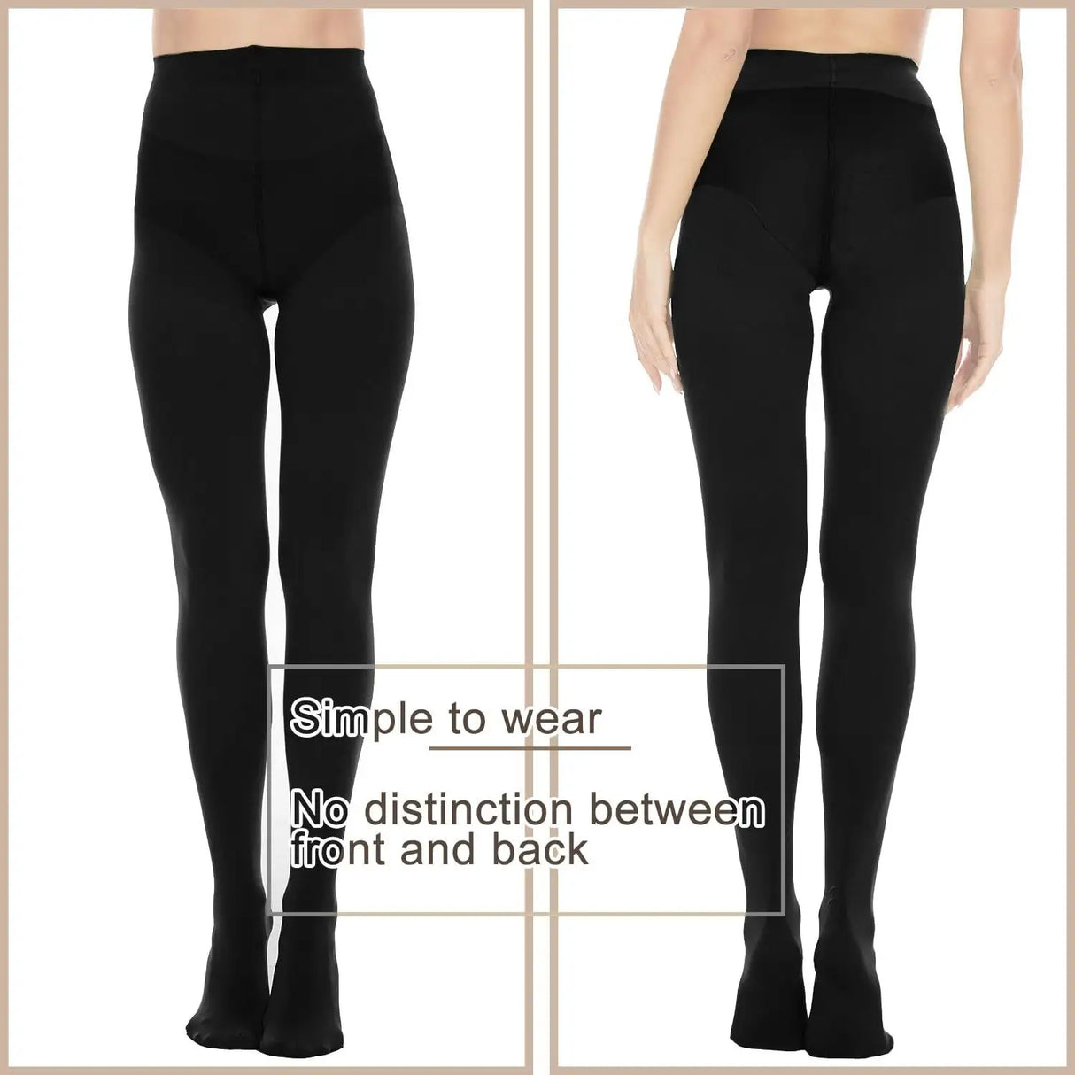 2pack 80d Opaque Black Tights For Women - Lootquake