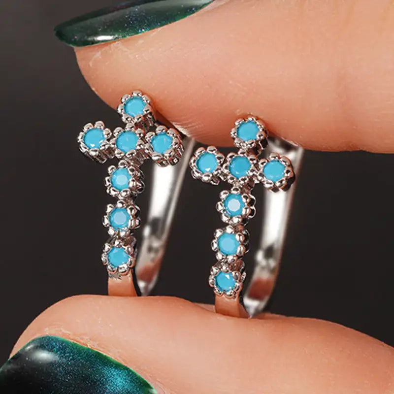 Geometric Cross Ear Clip Exquisite Matching Simple Female - Lootquake