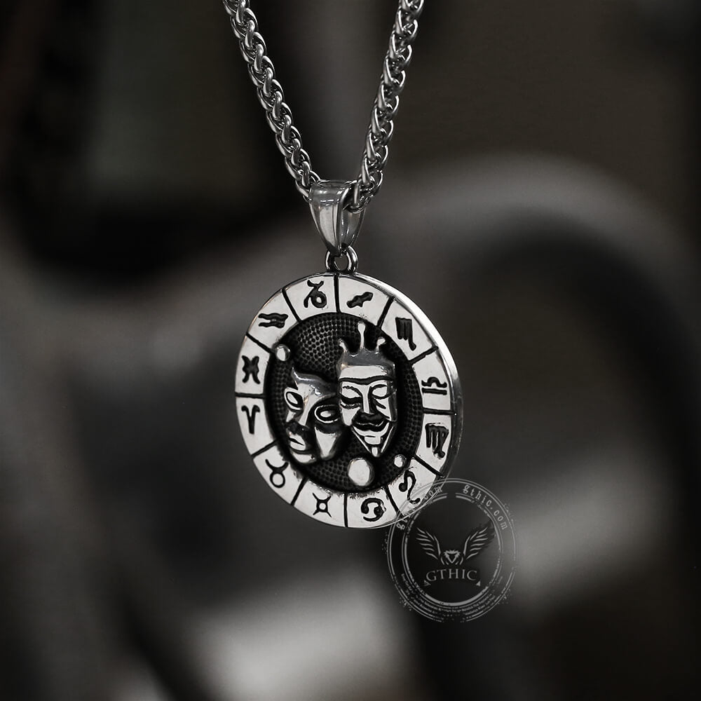 Colgante de acero inoxidable Géminis