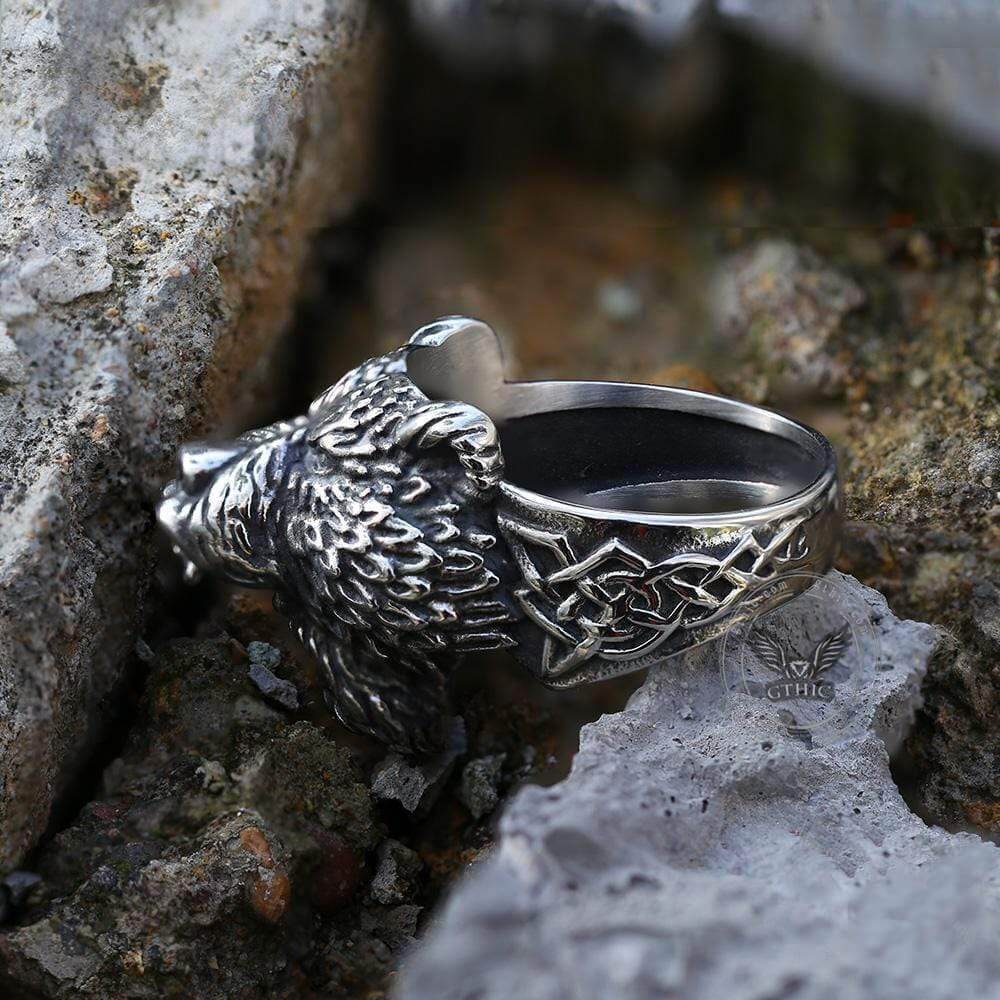 Anillo vikingo de guerrero oso