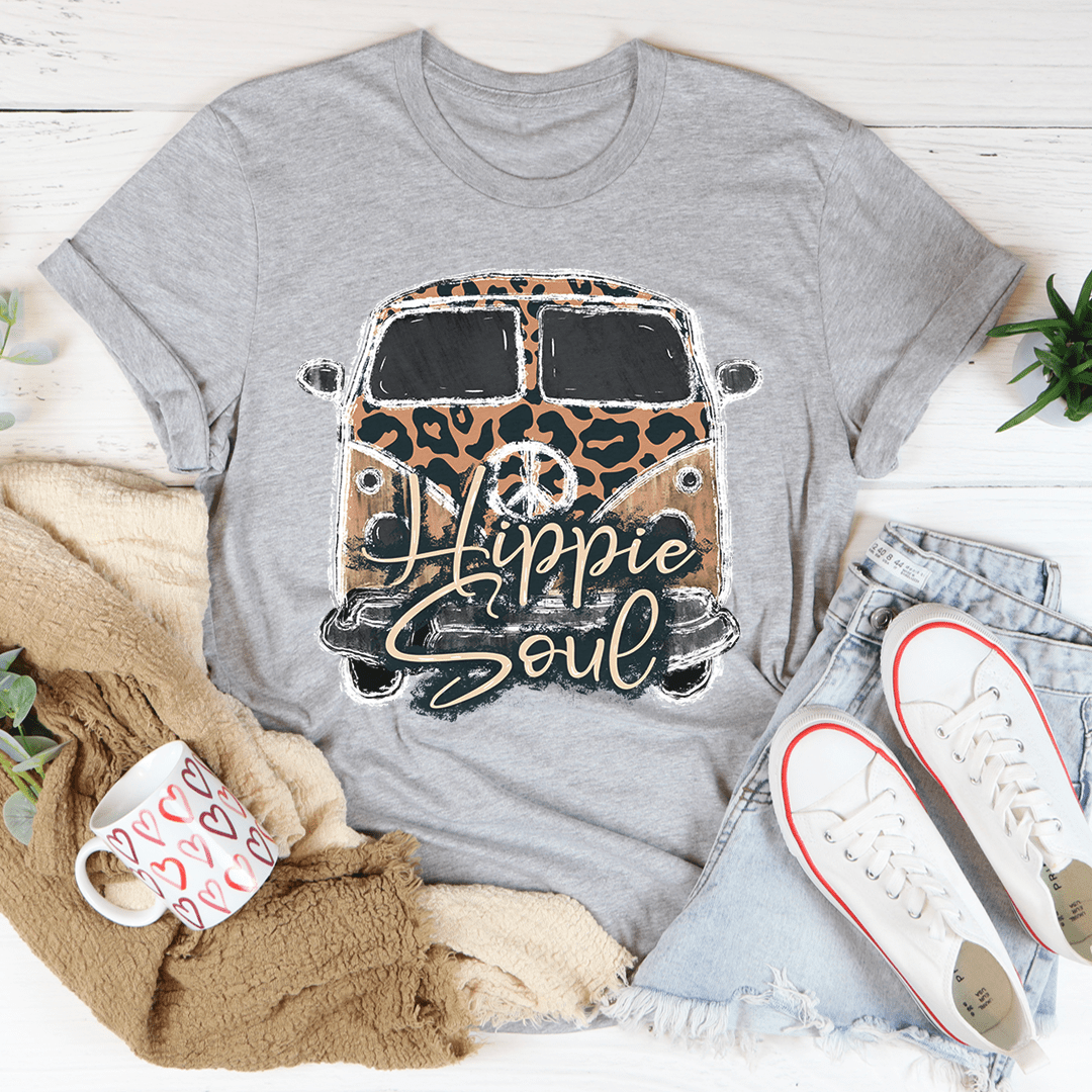 Camiseta de leopardo con alma hippie