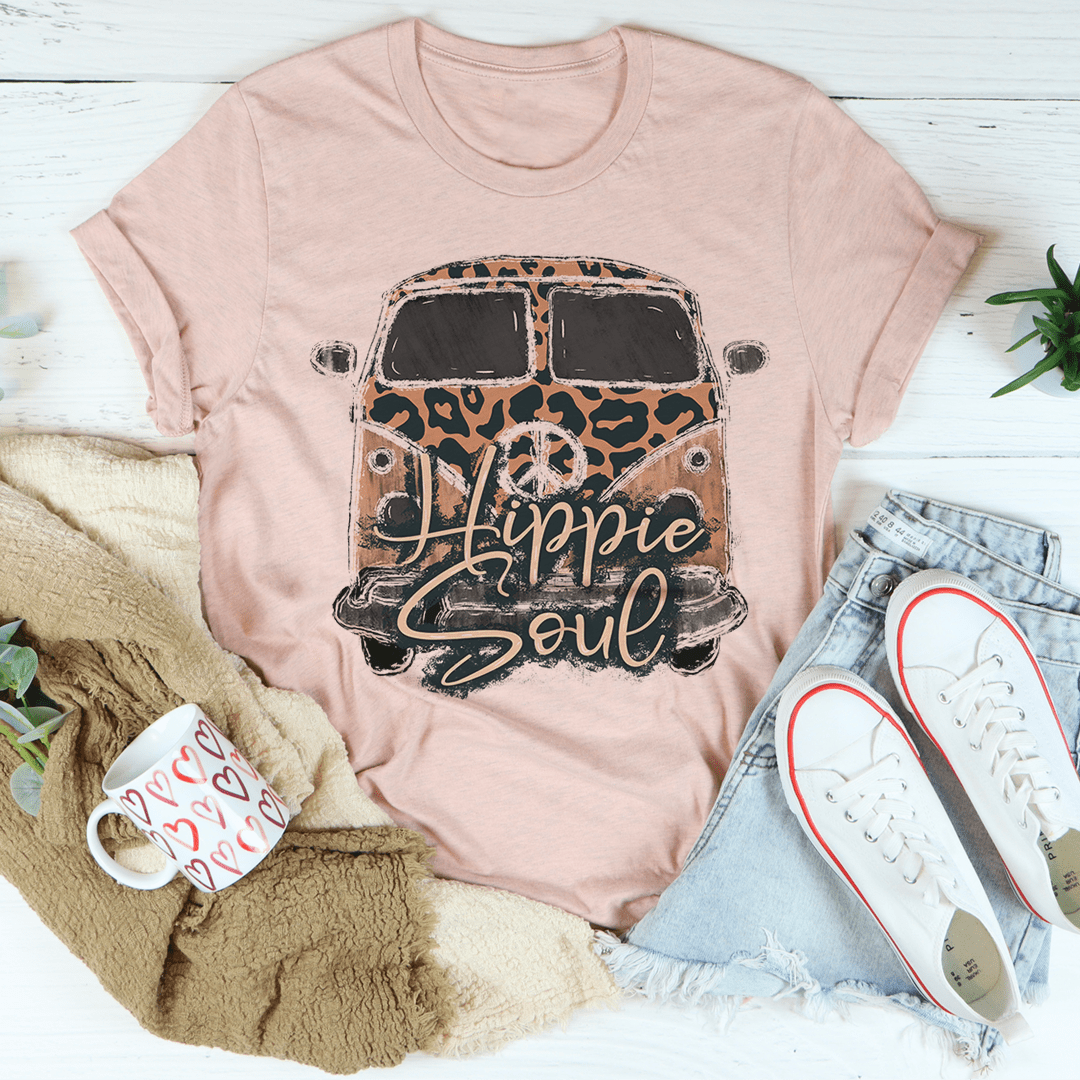 Camiseta de leopardo con alma hippie