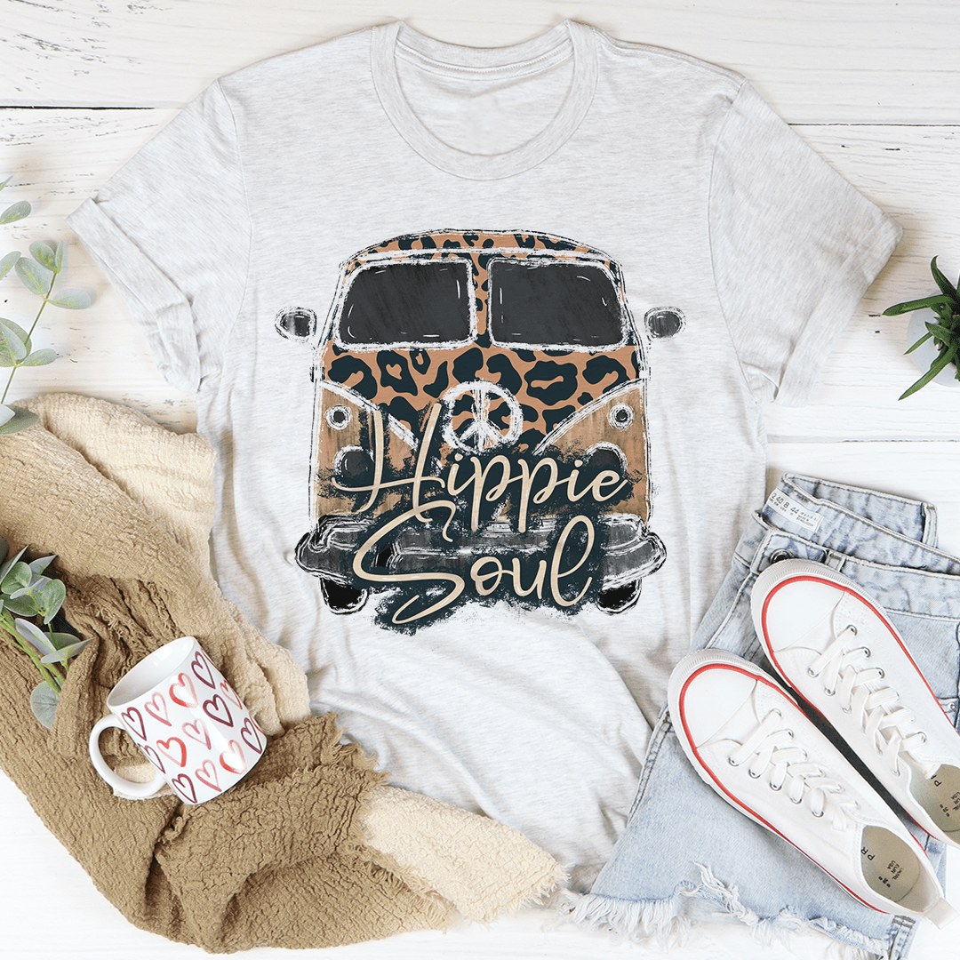 Camiseta de leopardo con alma hippie