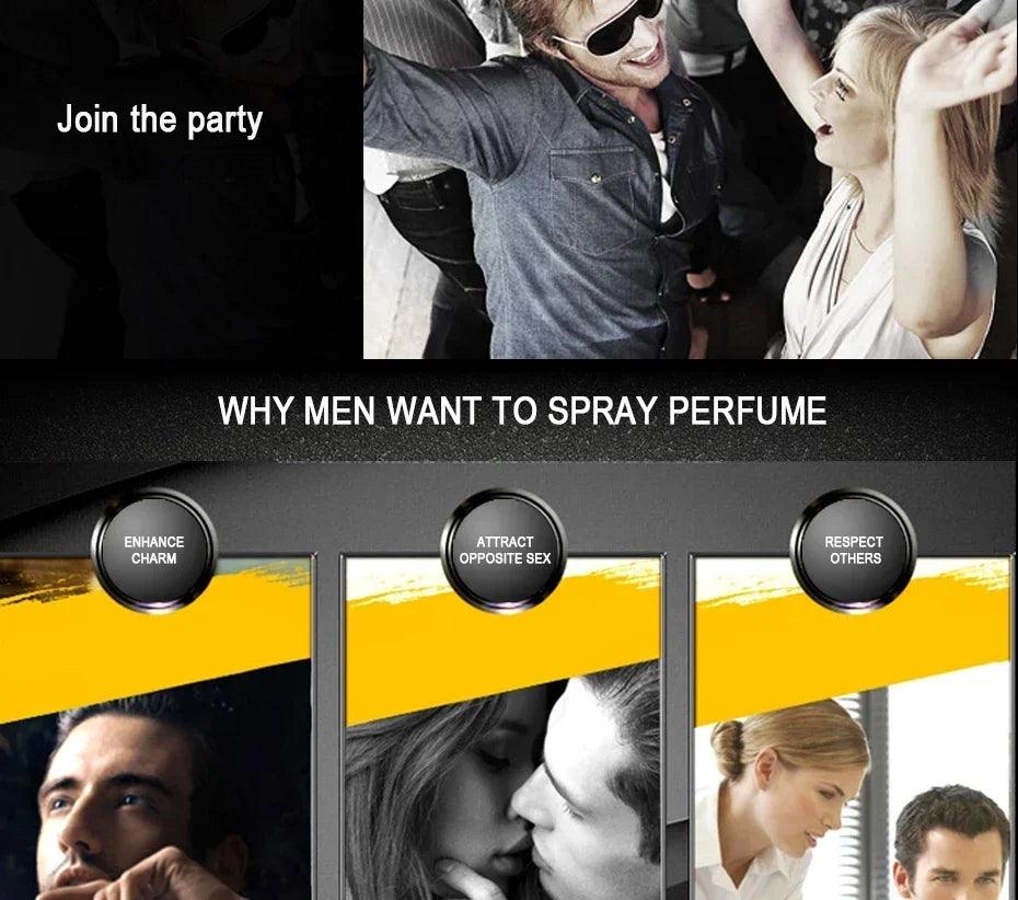 Confident Gentleman Cologne - Fresh Temptation Atomizer for Men - Elevate Your Presence with Every Spray