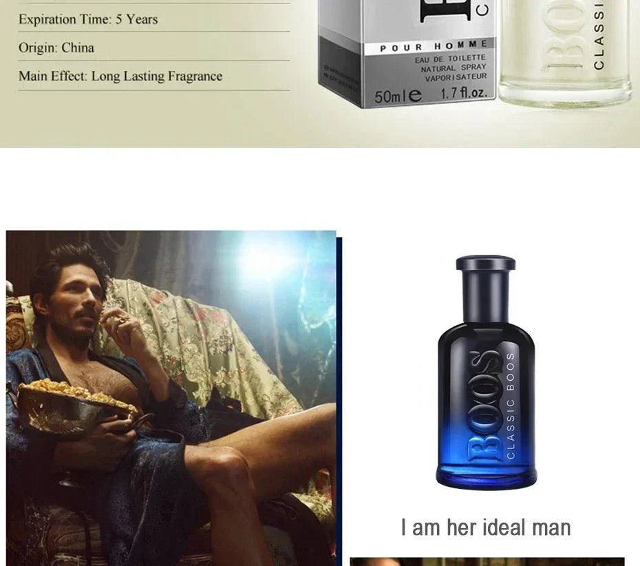 Confident Gentleman Cologne - Fresh Temptation Atomizer for Men - Elevate Your Presence with Every Spray