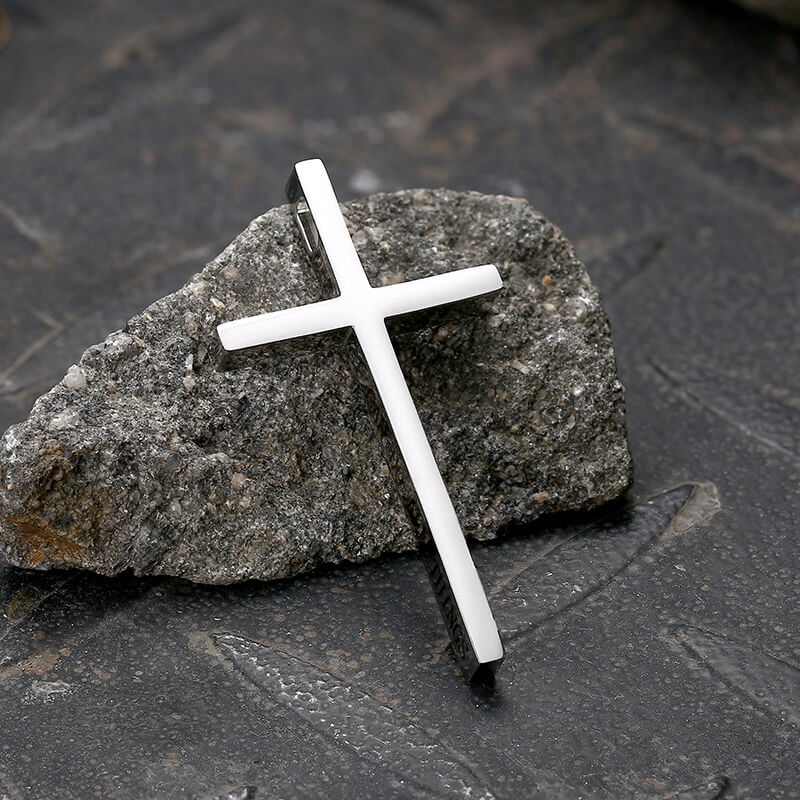I Can Do All Things Stainless Steel Cross Pendant