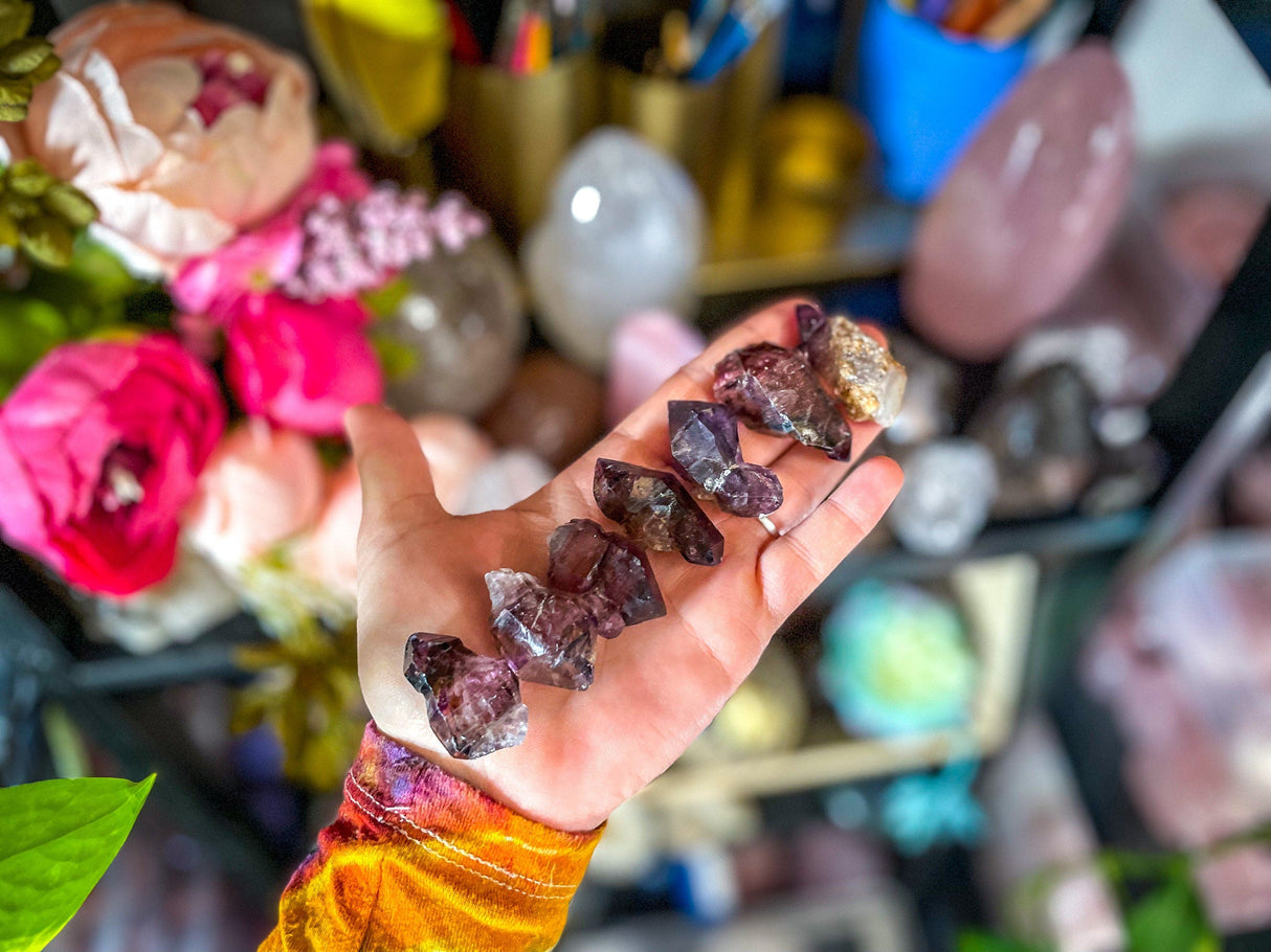 Raw Amethyst with Hematite Inclusions