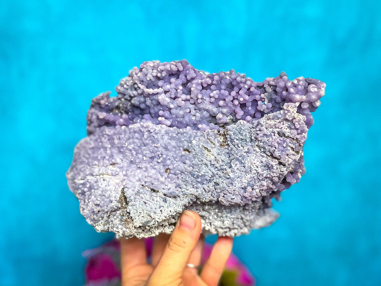 7" LARGE Purple Grape Agate