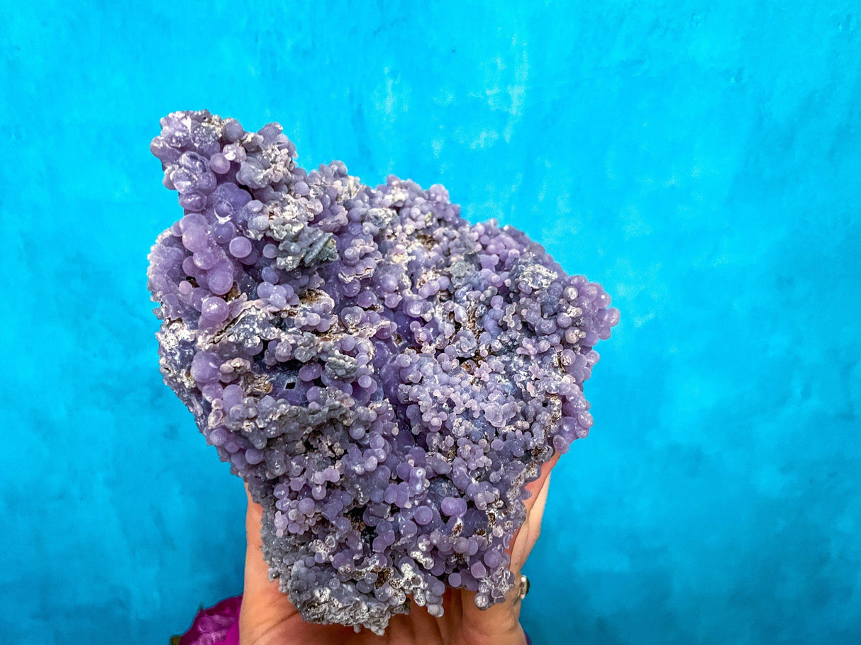 7" LARGE Purple Grape Agate