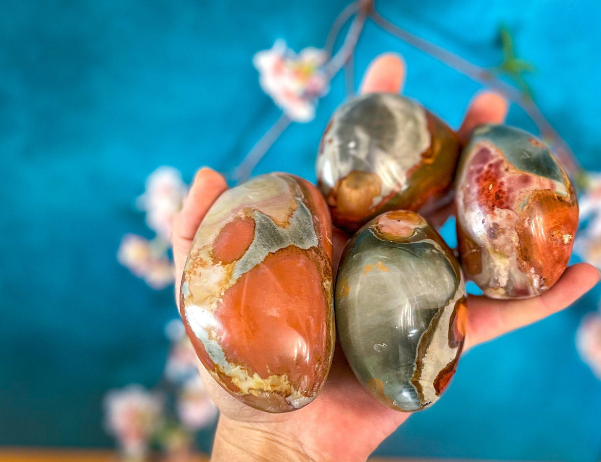 Polychrome Jasper Palmstones