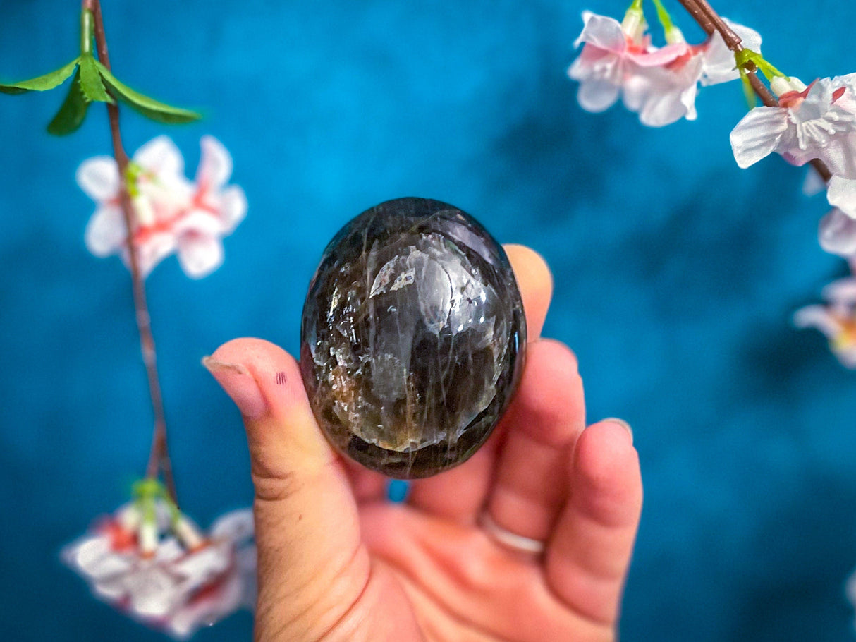 Black Moonstone Palmstones