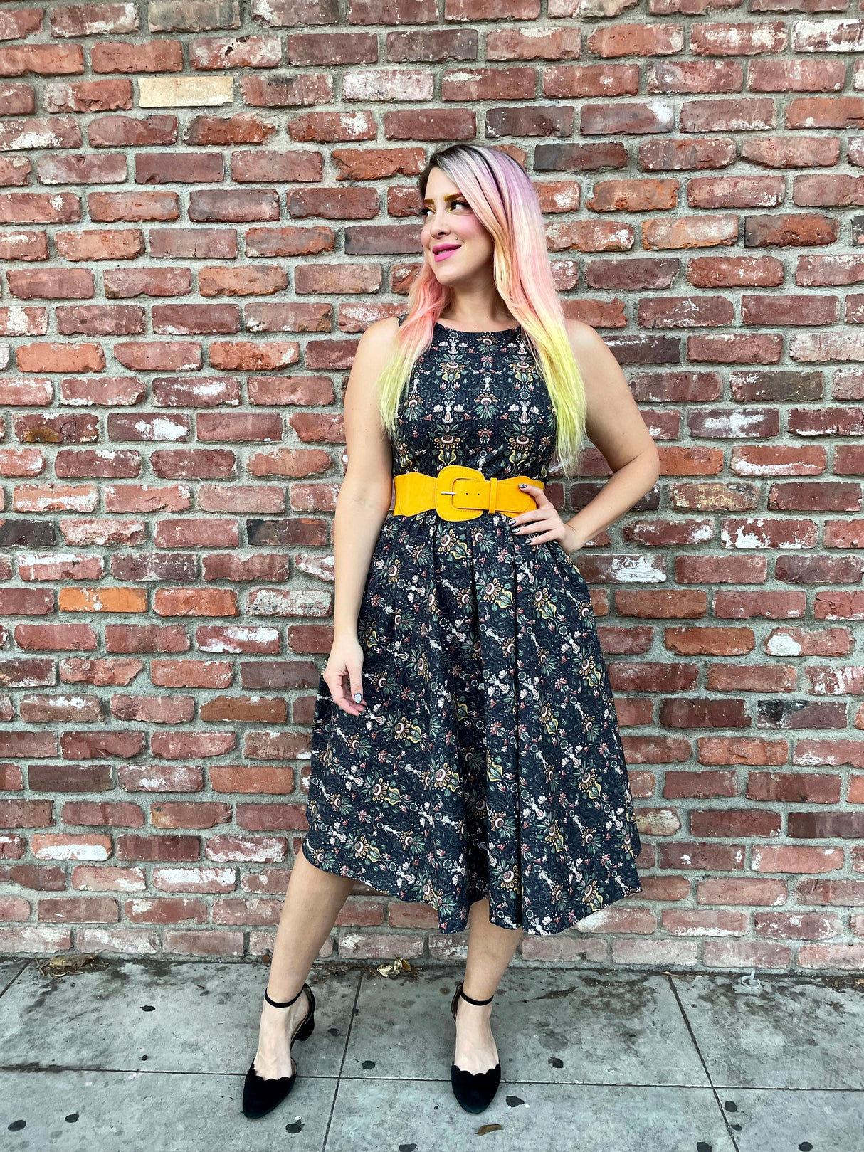 Vestido midi de conejo blanco