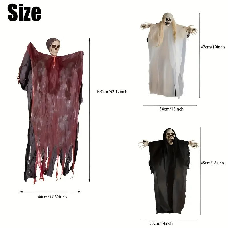 Halloween Hanging Skull Decoration Props (3pcs)