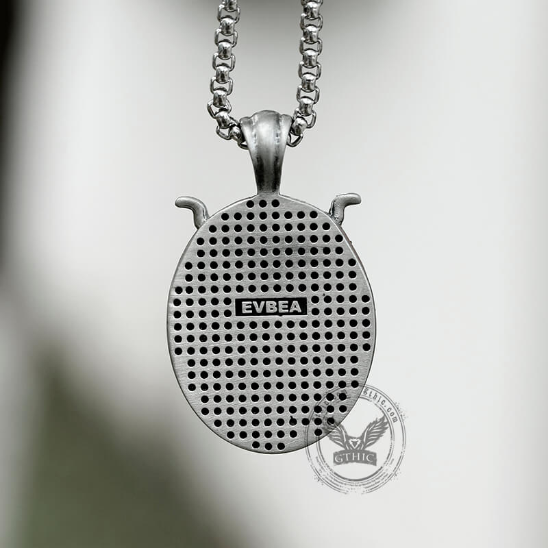 Colgante japonés de estaño puro Oni