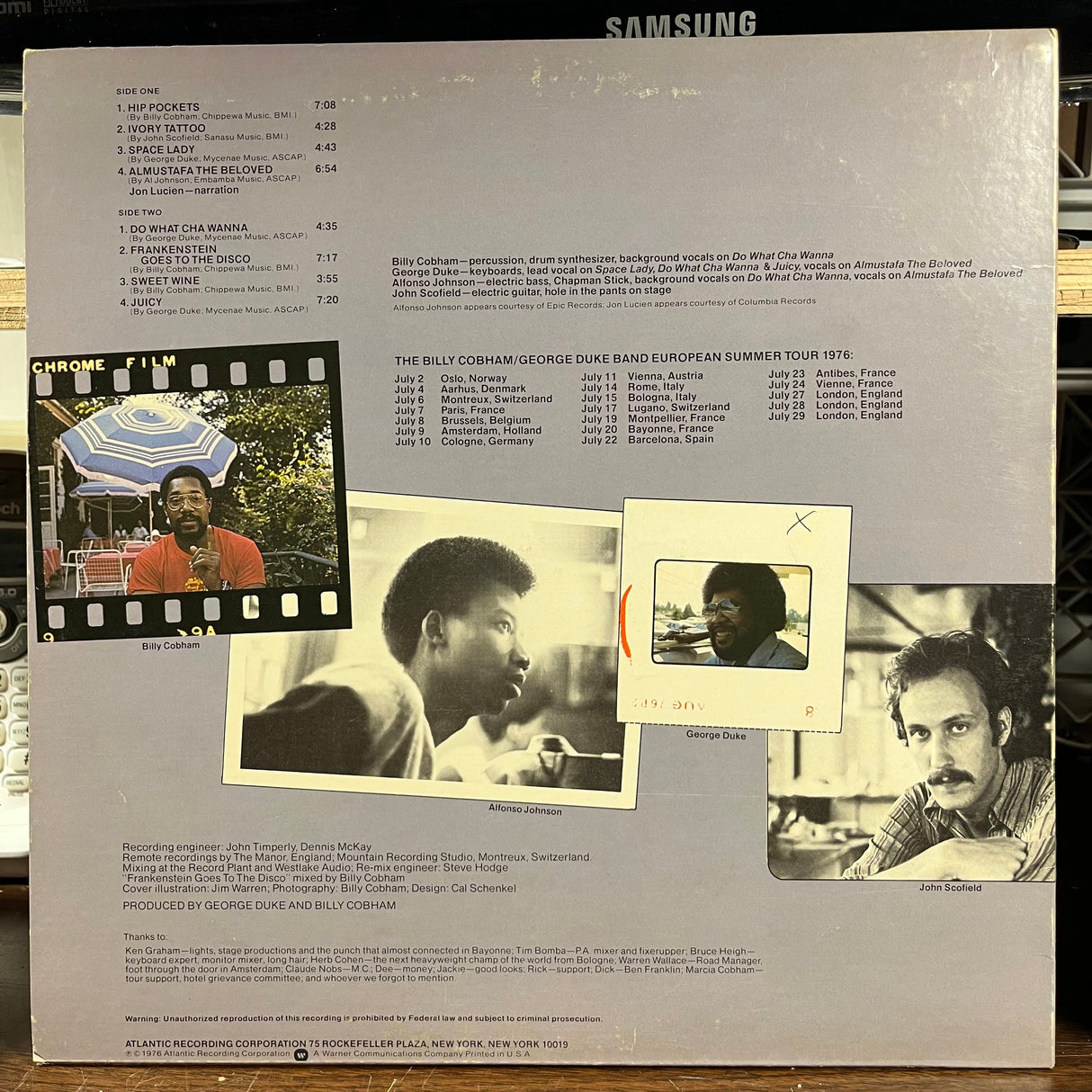 "Live" On Tour In Europe (LP) | Excellent (EX)