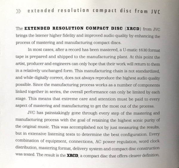 "88 Basie Street" (XRCD) | Near Mint (NM) Excellent (EX)