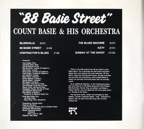 "88 Basie Street" (XRCD) | Near Mint (NM) Excellent (EX)