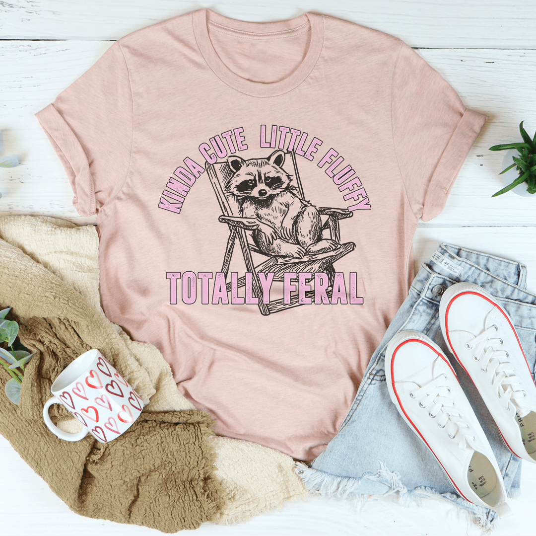 Camiseta totalmente salvaje, pequeña y esponjosa, un poco linda