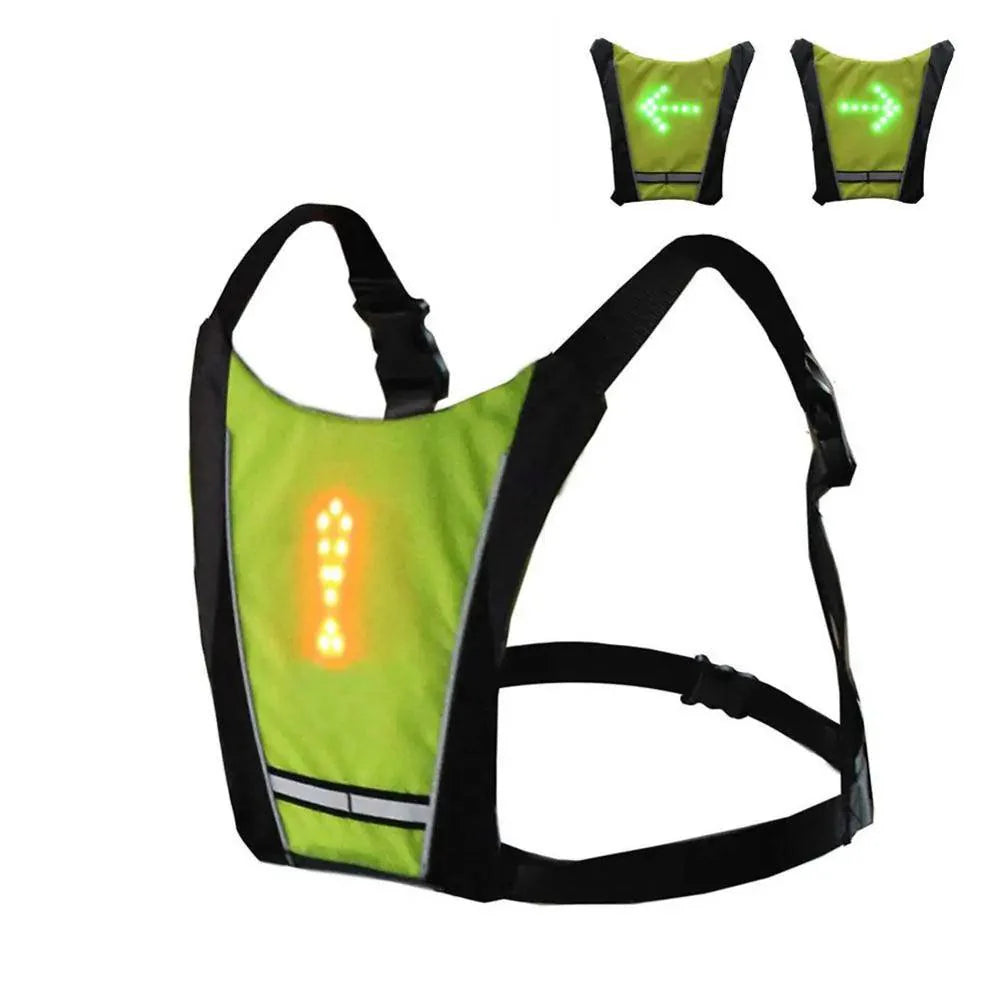 BrightRide LED Cycling Vest with Storage