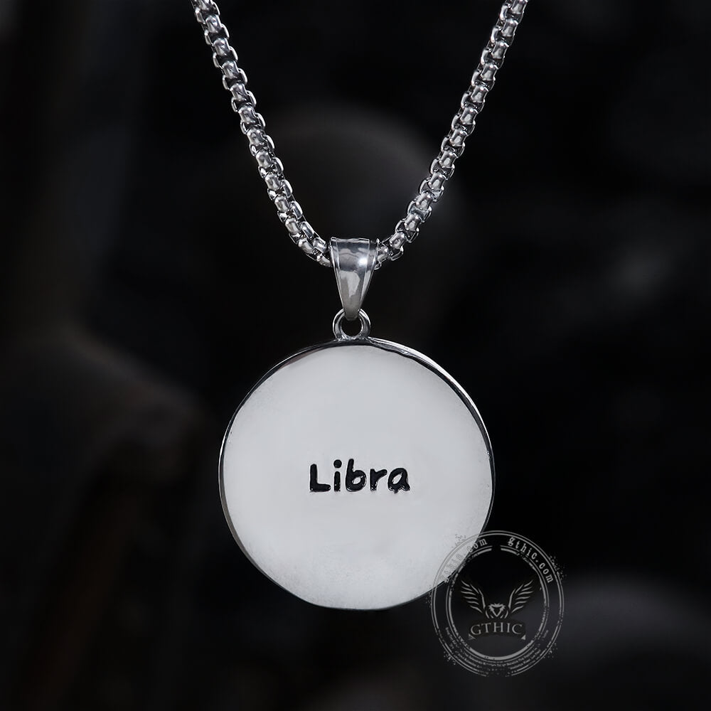 Colgante de acero inoxidable Libra