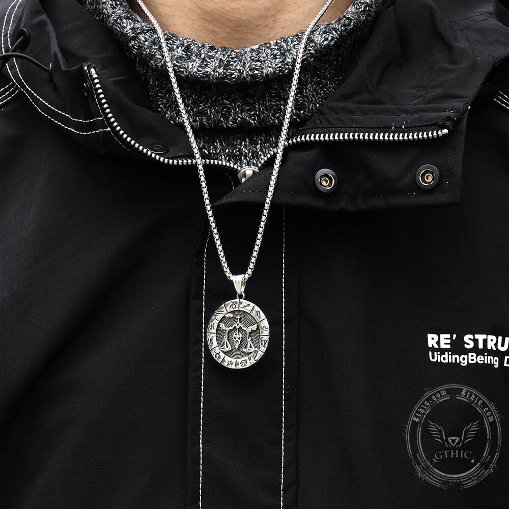 Colgante de acero inoxidable Libra