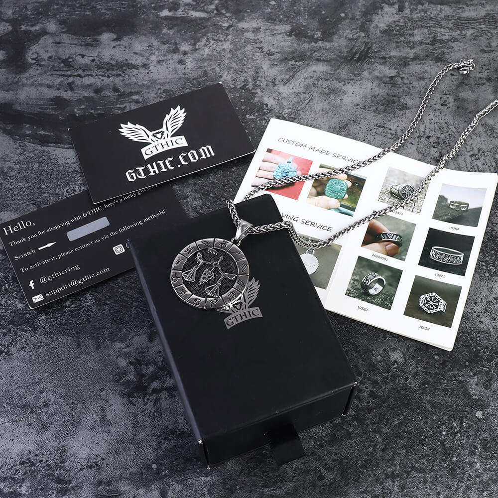 Colgante de acero inoxidable Libra