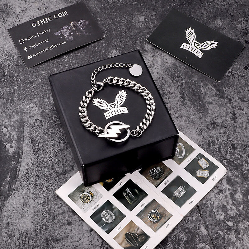 Pulsera de acero inoxidable Lightning OT
