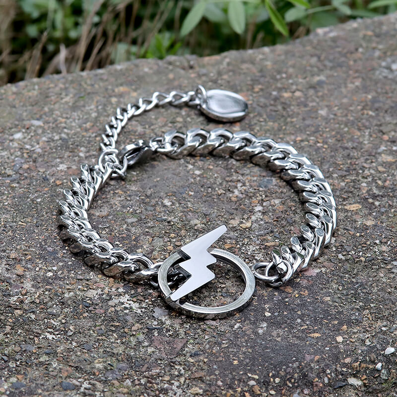 Pulsera de acero inoxidable Lightning OT