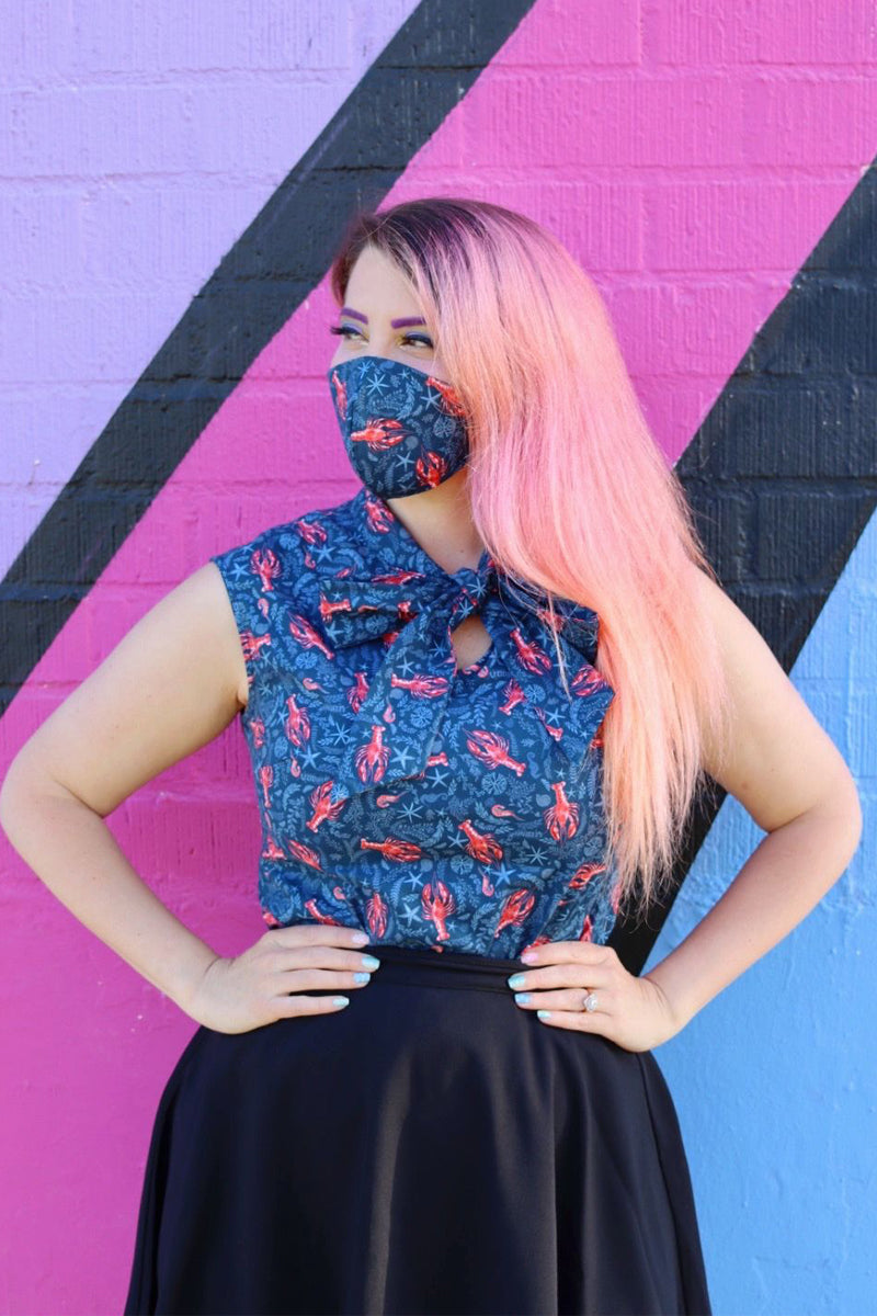 Mascarilla de algodón de langosta