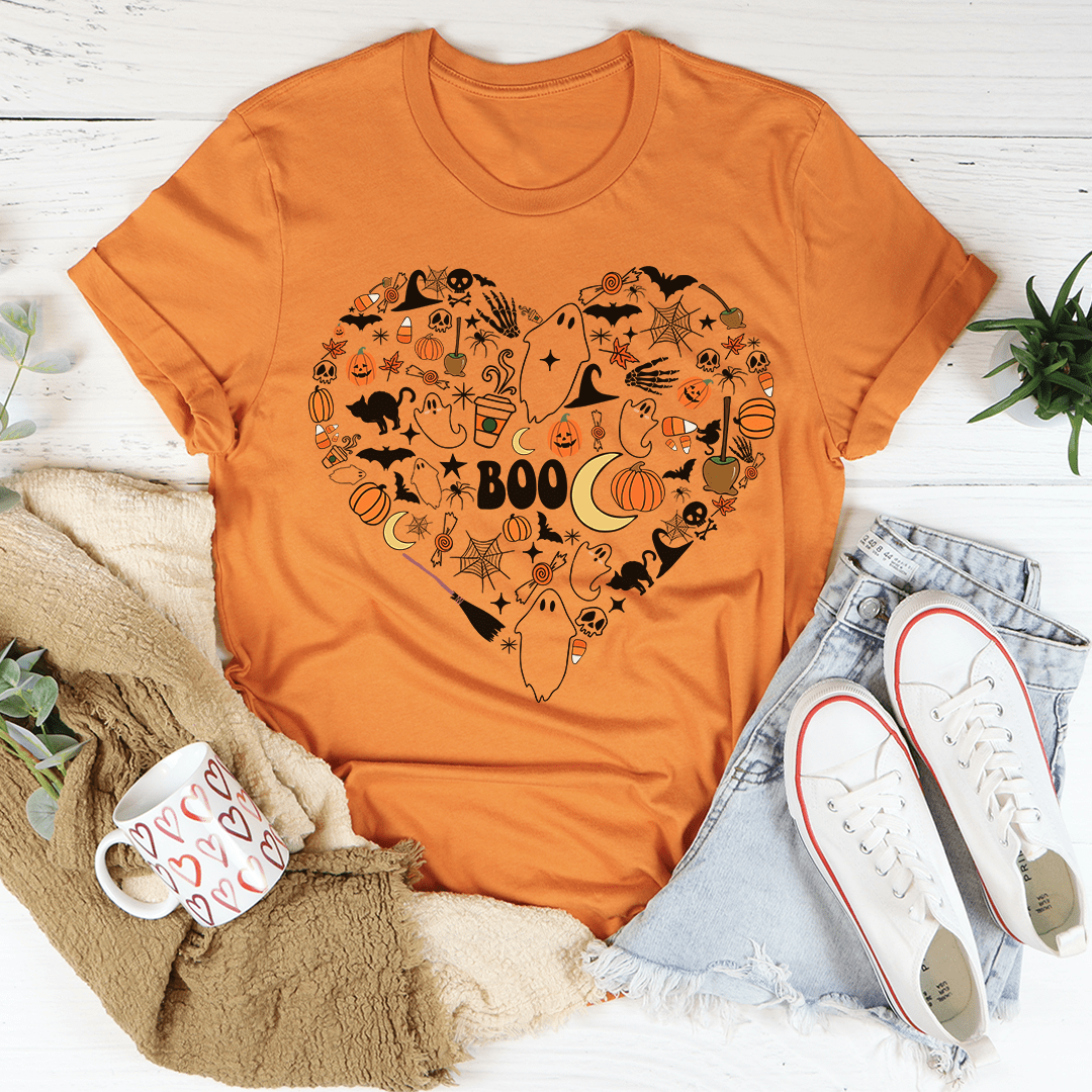 Camiseta con garabatos de Love Halloween