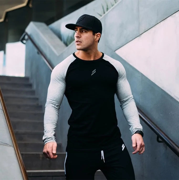 Men's Slim Fit Long Sleeve T-Shirts for Spring/Summer - Lootquake