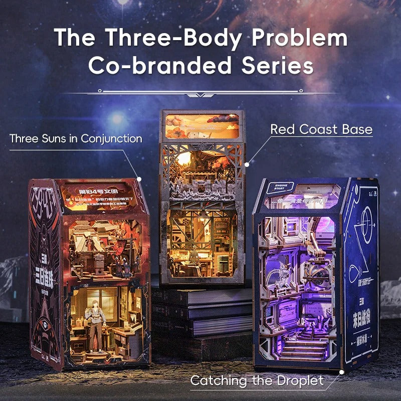 Book Nook Wizardi Miniature - Catching the Droplet Roombox Kit-1