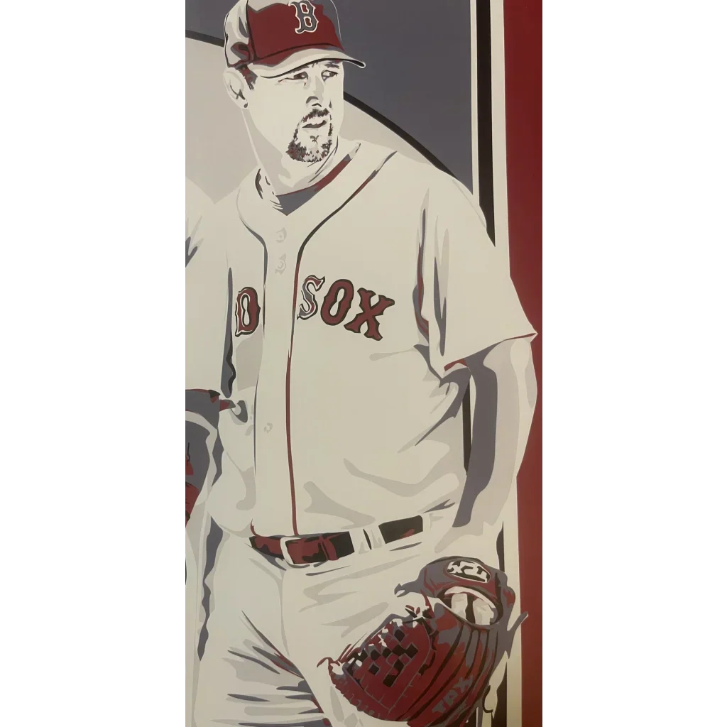 Rare Boston Red Sox 2008 MLB Dunkin Poster with Legendary Players