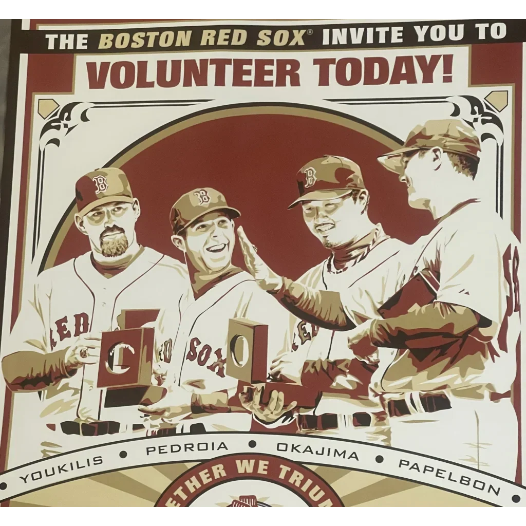 Rare 2008 Boston Red Sox MLB Stars Limited Edition Poster