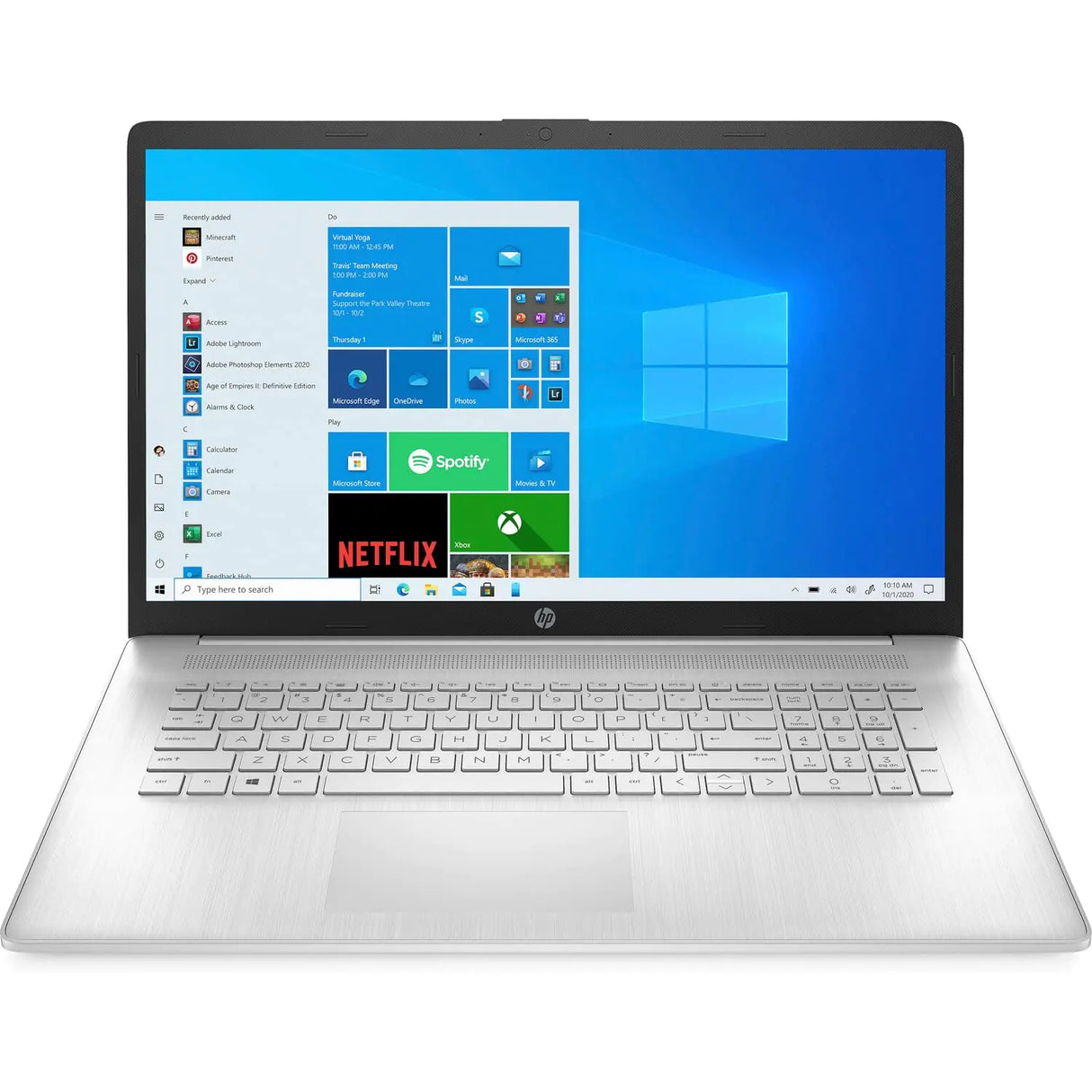 HP Laptop Computer 17-cn0273st 17.3" FHD (1920 x 1080) Intel Core i3-1125G4 Intel UHD Graphics 8GB DDR4 RAM 512GB SSD Storage Windows 11 Home Natural Silver (Renewed) - Lootquake