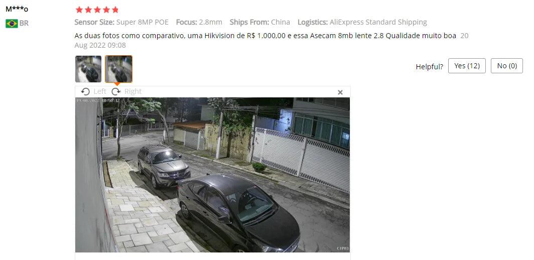 8MP IP Camera: Crystal Clear 4K Resolution, Enhanced Audio, Night Vision