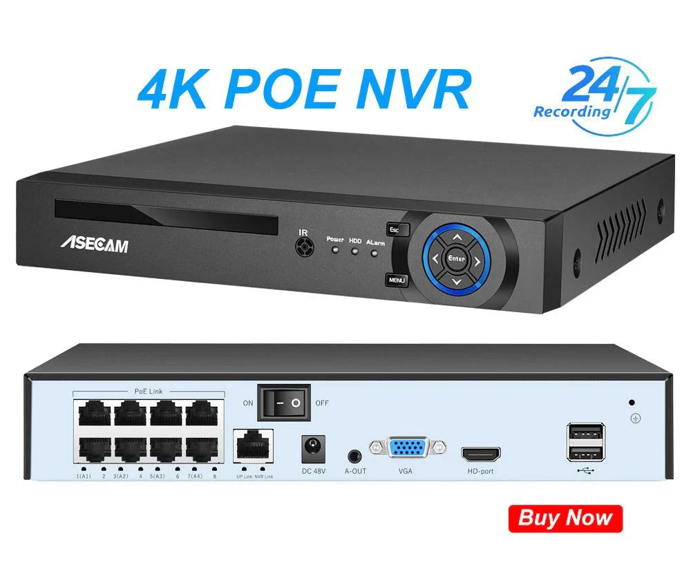 8MP IP Camera: Crystal Clear 4K Resolution, Enhanced Audio, Night Vision