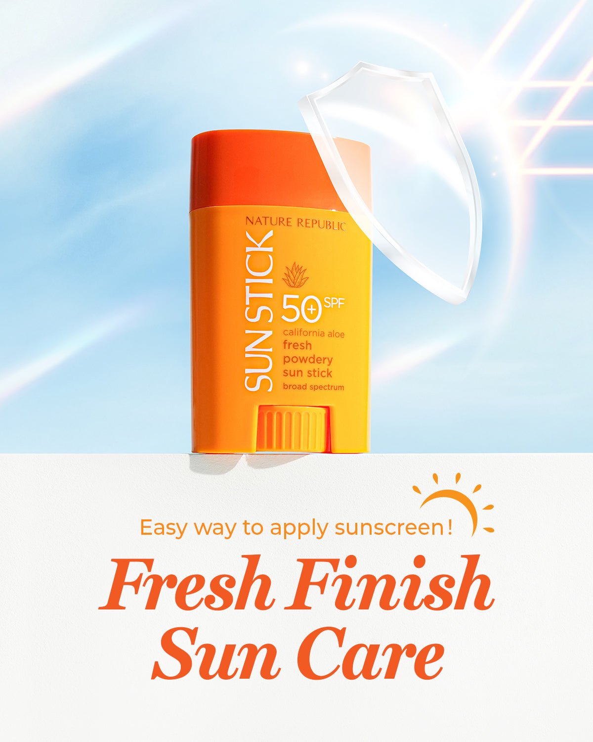 California Aloe Fresh Powdery Sun Stick Broad Spectrum SPF50+