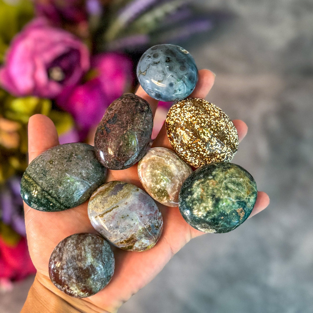 Ocean Jasper Palmstones