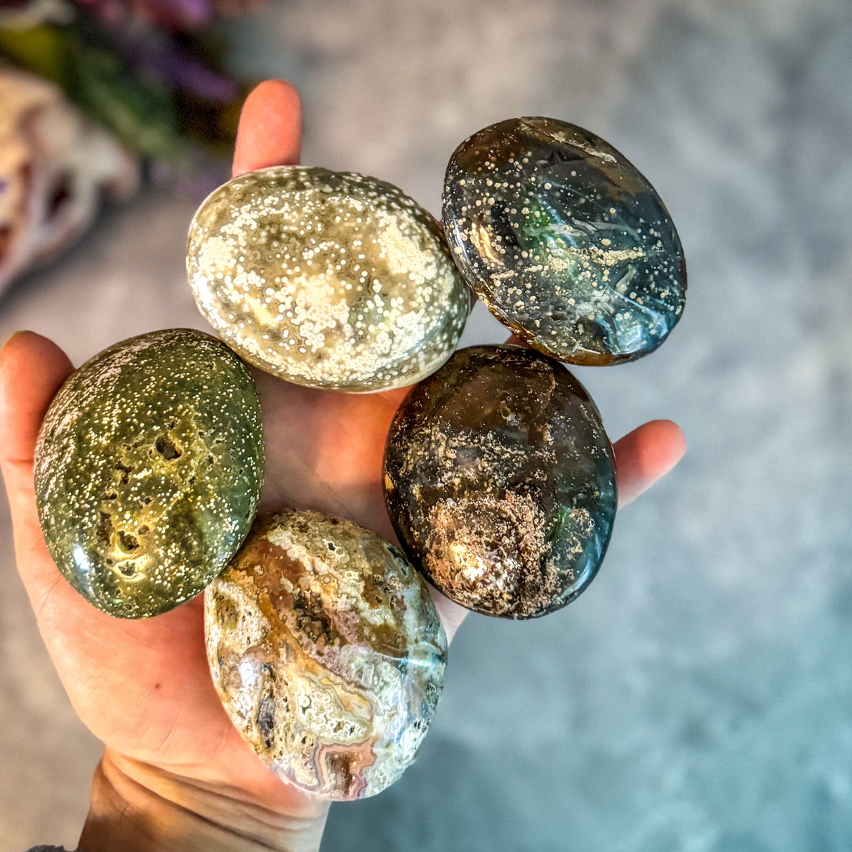 Ocean Jasper Palmstones