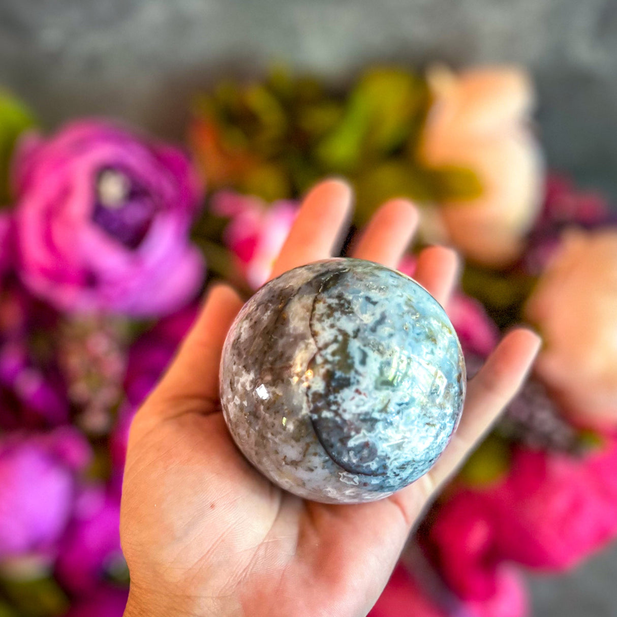 Ocean Jasper Spheres, Ethically Sourced Crystals