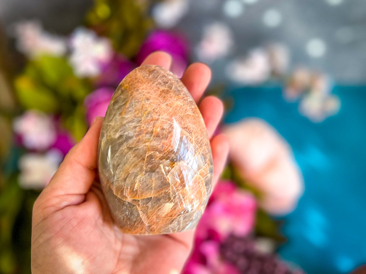 Peach Moonstone Crystal Freeform
