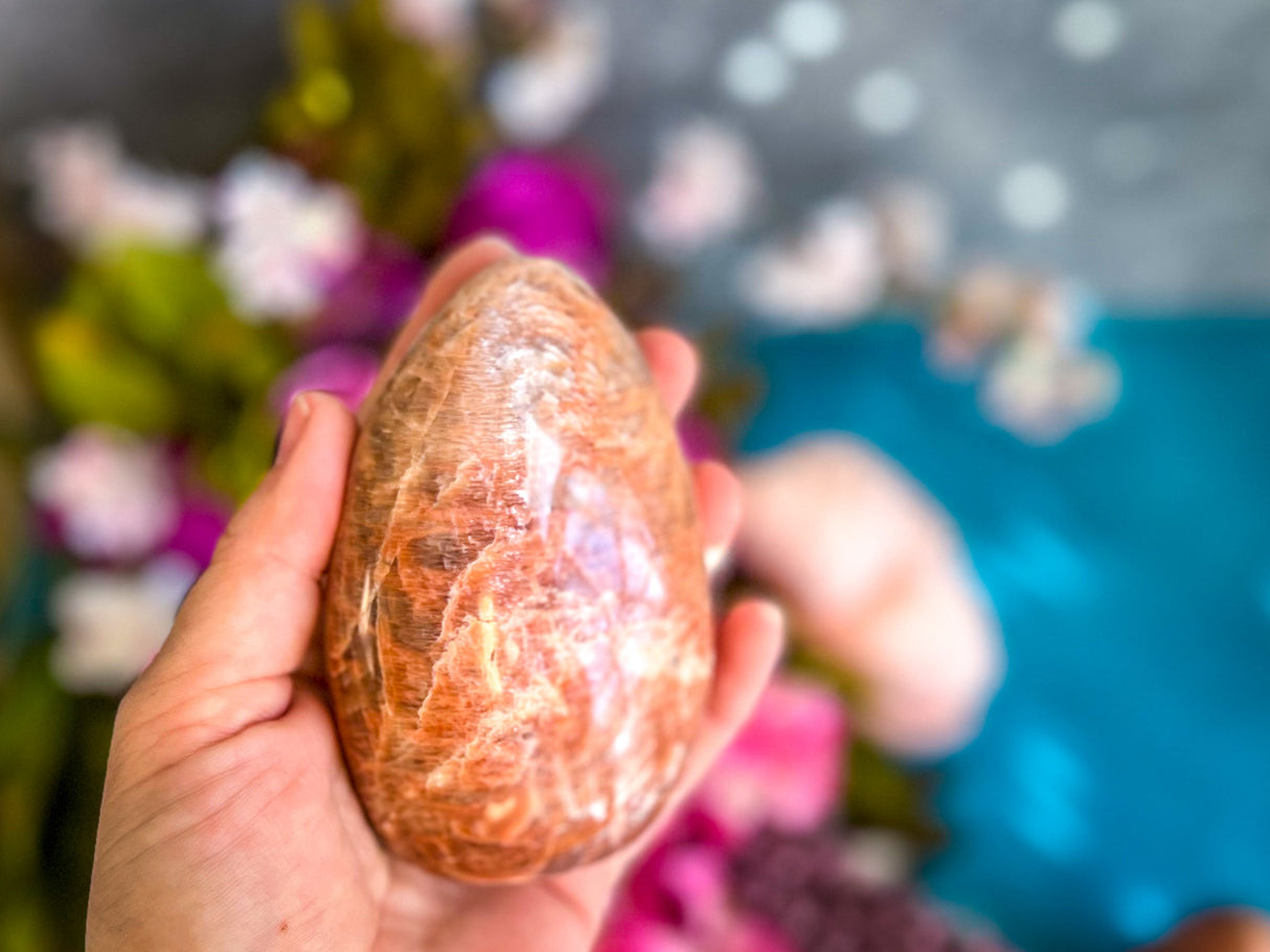 Peach Moonstone Crystal Freeform